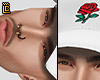 Rose Dad Hat - White
