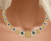 BLACK AND GOLD NECKLACE