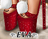 Eva Santa Heels Red