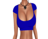 Blue Crop Top