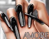 Amore Black Nails