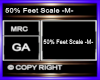 50% Feet Scale -M-