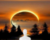 Summer sunset background