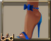 Blue Bow Heels