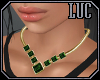 [luc] necklace g emerald