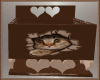 Kids Brown Kitty Bed