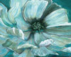 Teal Floral Canvas