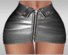 Silver Leather Skirt RLS