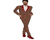 Plaid Red Full Suit/Gee