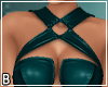 Teal Cross Strap Dress