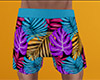 Tropical Pajama Shorts M