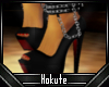 [H]Blk/Red Chained Pumps