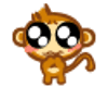 baby monkey sticker