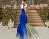 blue gold gown