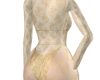 golden lacey dress