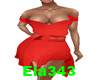 E+Red Dress