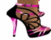 black & pink shoe
