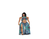 blue and purple boho set