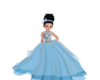 blue flowergirl dress