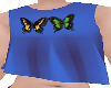 *F BLUE BUTTERFLY TOP K