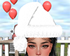 All White Xmas Hat