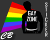 CB Gayzone Male Sticker