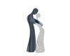 Dancing couple statues