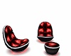 Red Hearts Sexy Chairs