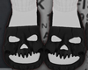 black skull sandals F