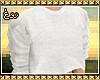|G| Crop Sweater|White