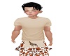 tan tee shirt