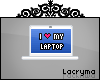 I heart my laptop | L |