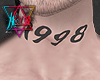 K| 1998 Neck Tattoo