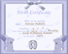 {lC} Birth Certificate