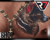 7R► WOLF CHEST TATTOO