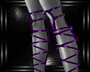 b purple strap heels