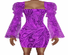 Purple Floral Preg Dress