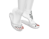White Sandals â¡ Toes White Sandals â¡ Toes