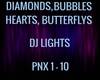 DJ LIGHTS HEARTS BUBBLES