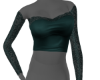 VF lace crop top green