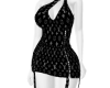 DRESS BLK LV F