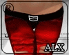 [Alx]Red Ripped Pant PB