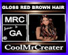 GLOSS RED BROWN HAIR