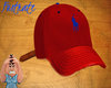 Red Polo Hat |-