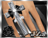 !JZa Luxe Cross Ring SLV