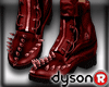 !Dr Spikey blk/red boots
