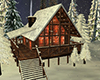 Winter Log Cabin Home