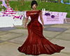 Brigh red long dress