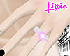 *L* Pink Animated Ring