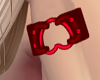 Heart Brclet Red L